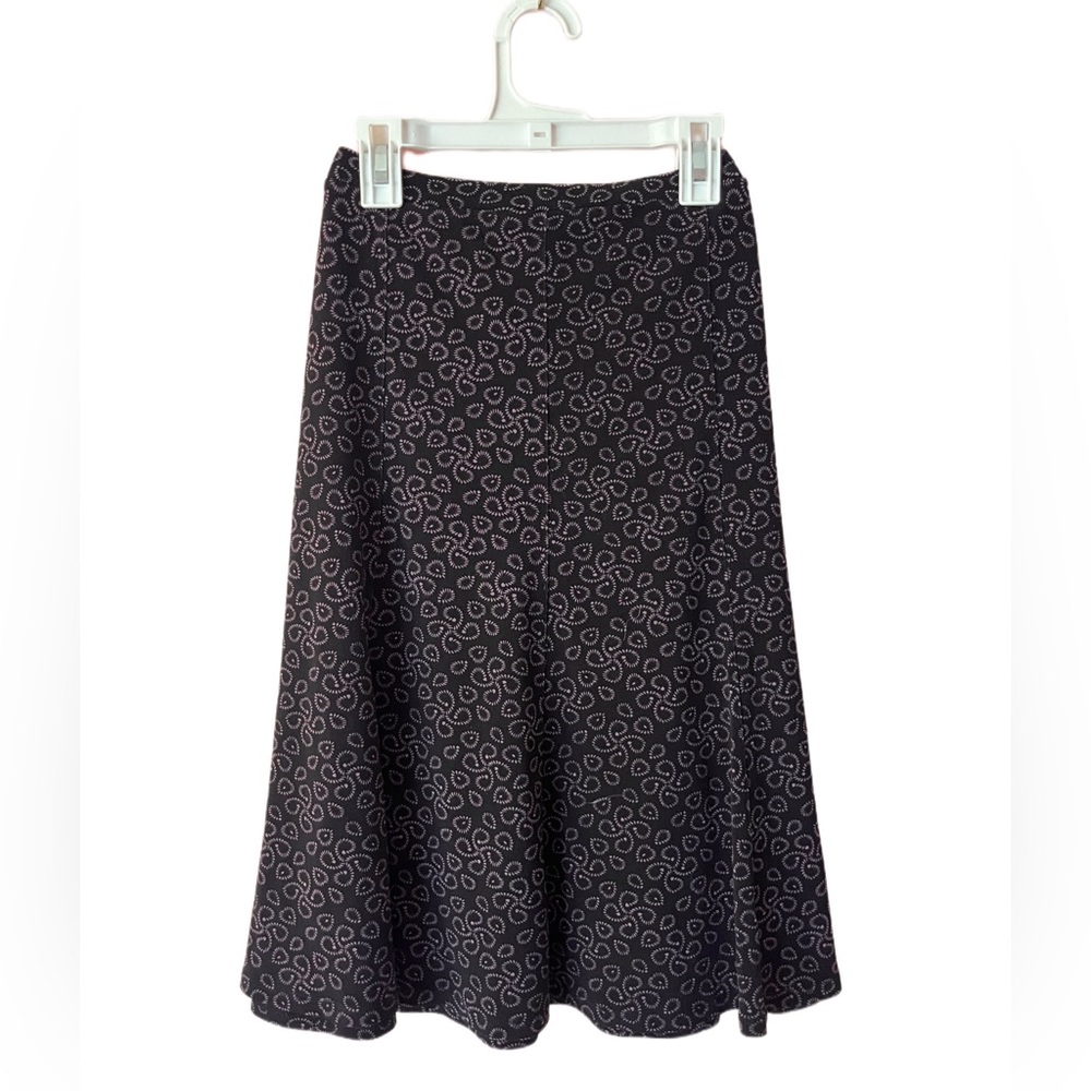 Patterned Midi Skirt